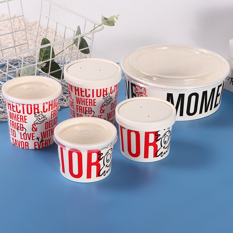 Recipiente de sopa de papel