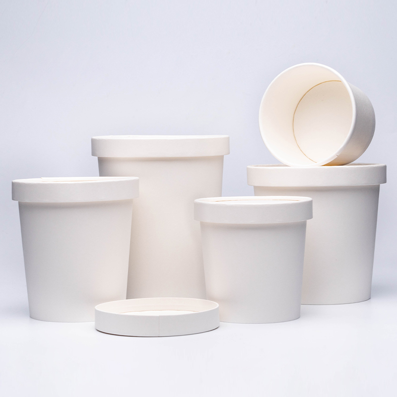 Recipiente de sopa de papel