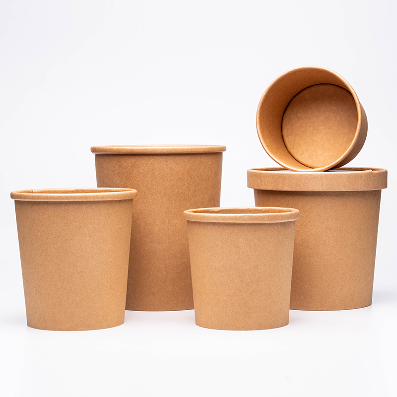 Recipiente de sopa de papel