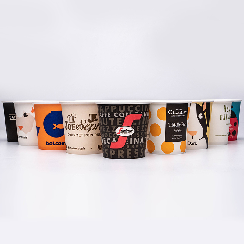 Copo de papel de parede única